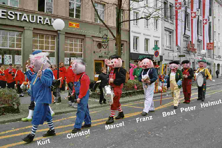 Kurt          Christof         Marcel       Franz      Beat   Peter   Helmut